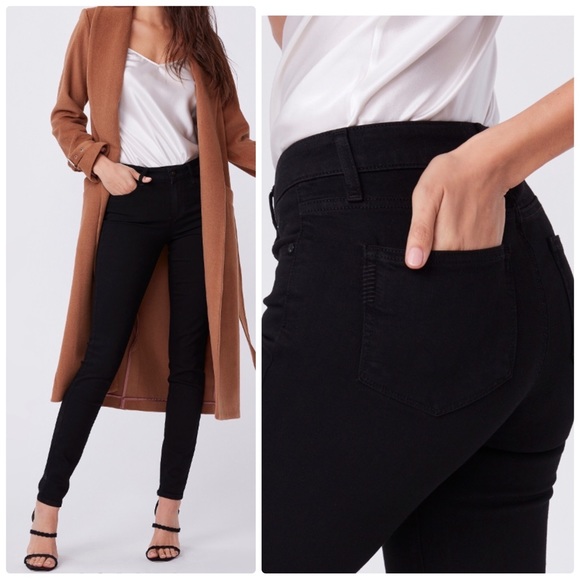 PAIGE - Verdugo Ultra Skinny Black Denim Jeans - Size 30 - Picture 15 of 15